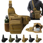 Waterproof Tactical Crossbody Bag | Compact MOLLE Shoulder Pack for Outdoor Use