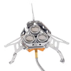 Ultralight 3-Head Gas Camping Stove | Folding 5800W Backpacking Burner
