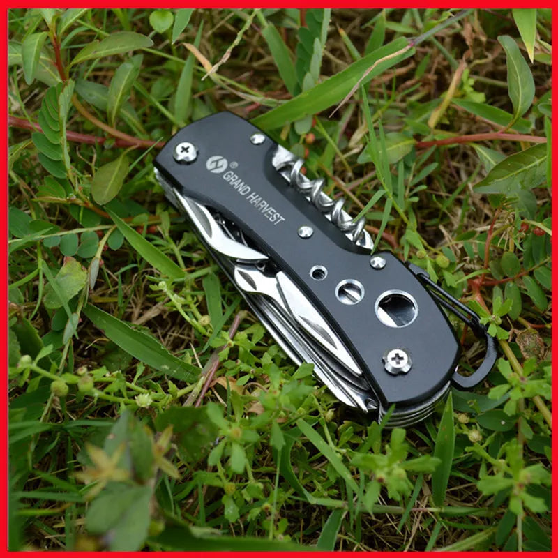 11 in 1 Multifunctional Folding Knife Tool – Compact Outdoor Survival Gear