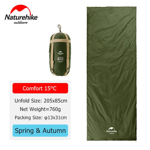 Naturehike Sleeping Bag Ultralight Waterproof Cotton Sleeping Bag