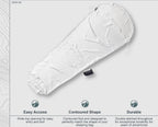 Cocoon Eco Silk mummy sleeping bag liner size and dimensions diagram