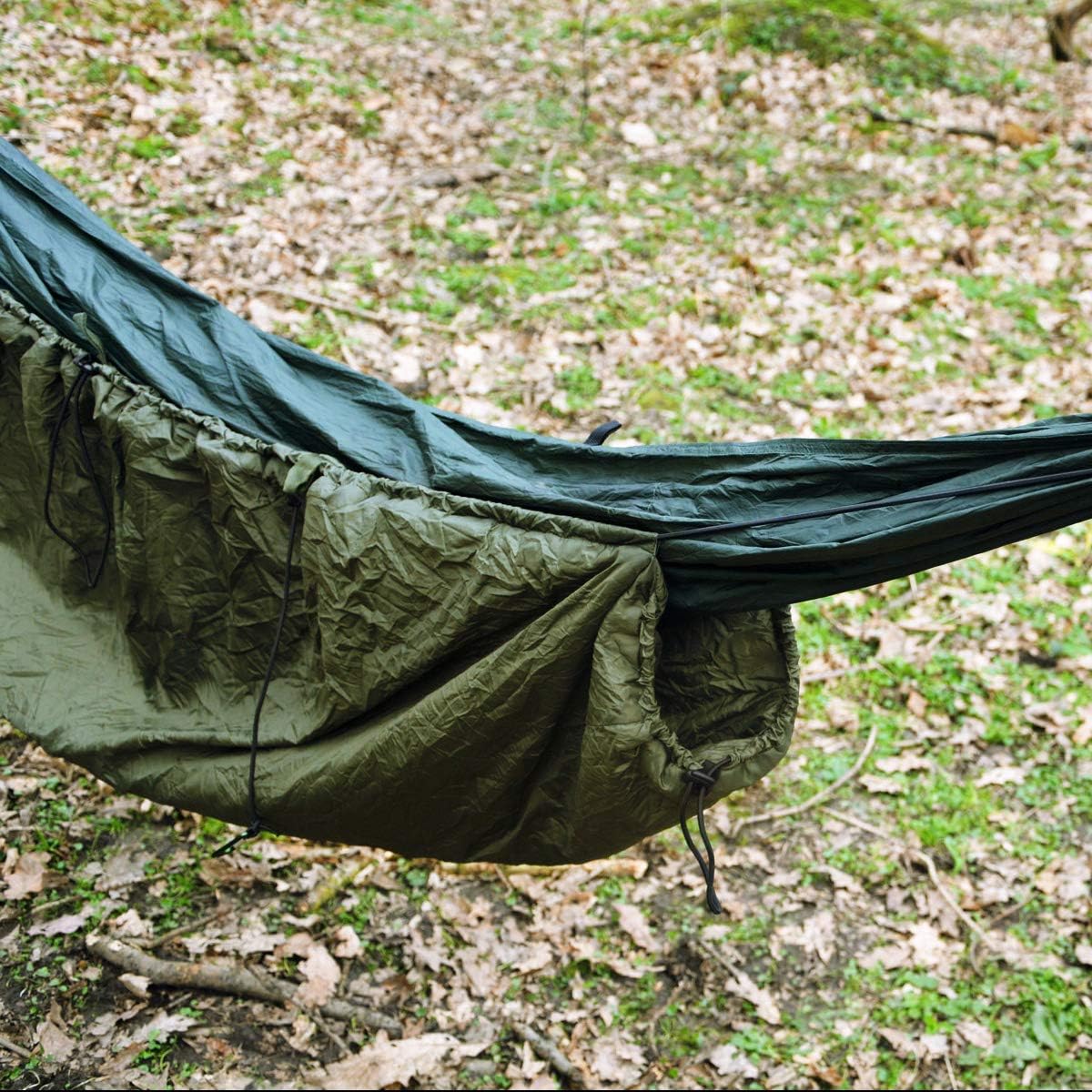 DD Hammocks Underblanket olive green adjustment cords and attachment detail