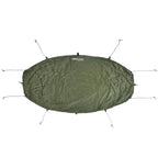 DD Hammocks Underblanket olive green close up showing fabric and insulation detail