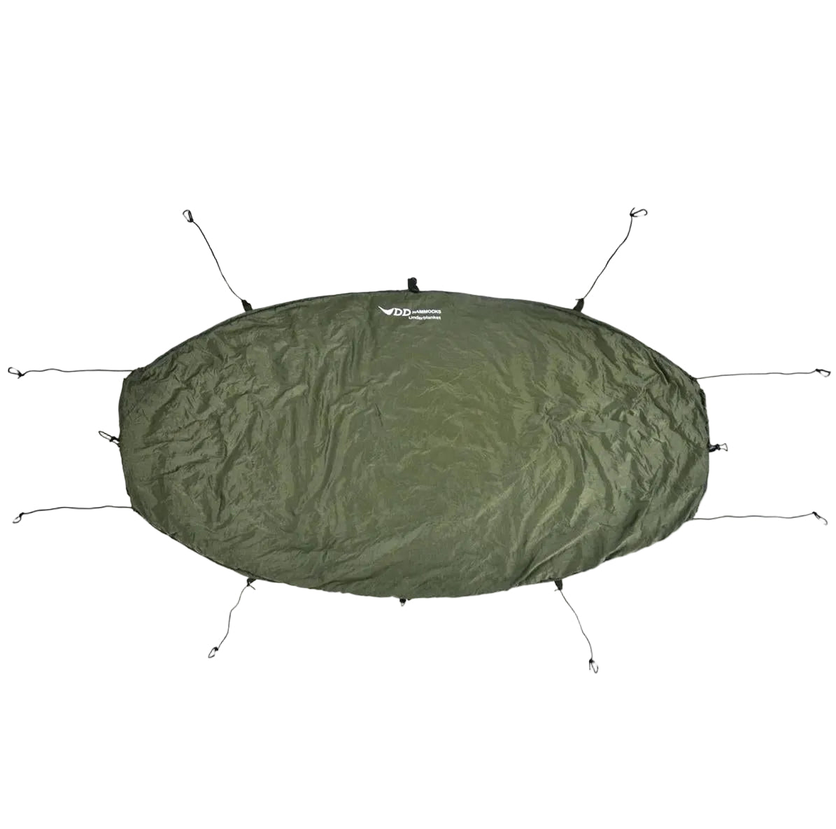 DD Hammocks Underblanket olive green close up showing fabric and insulation detail