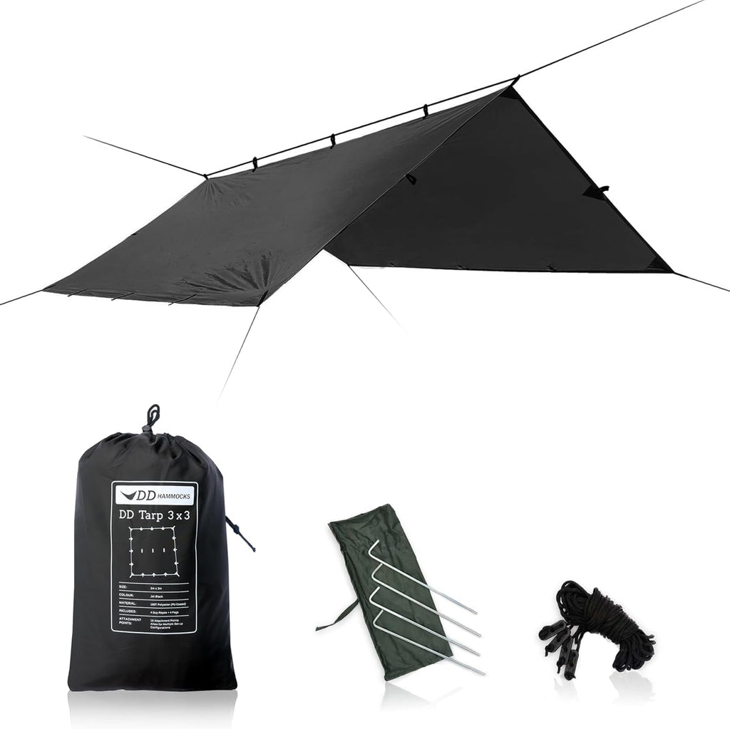 DD Hammocks Tarp 3x3 – Refugio Impermeable de Bushcraft (790g)