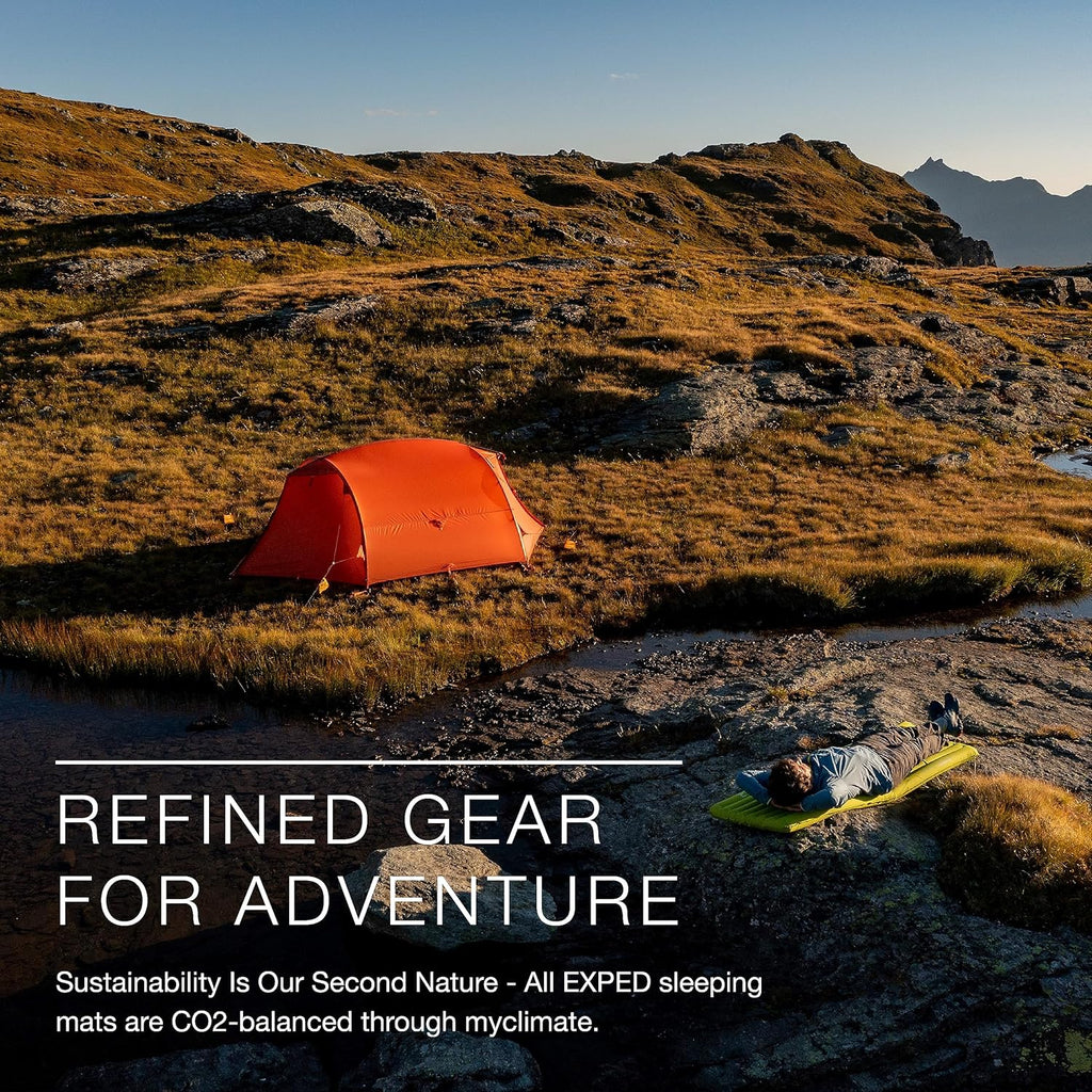 Exped Ultra 3R insulated trekking sleeping mat used during mountain camping
