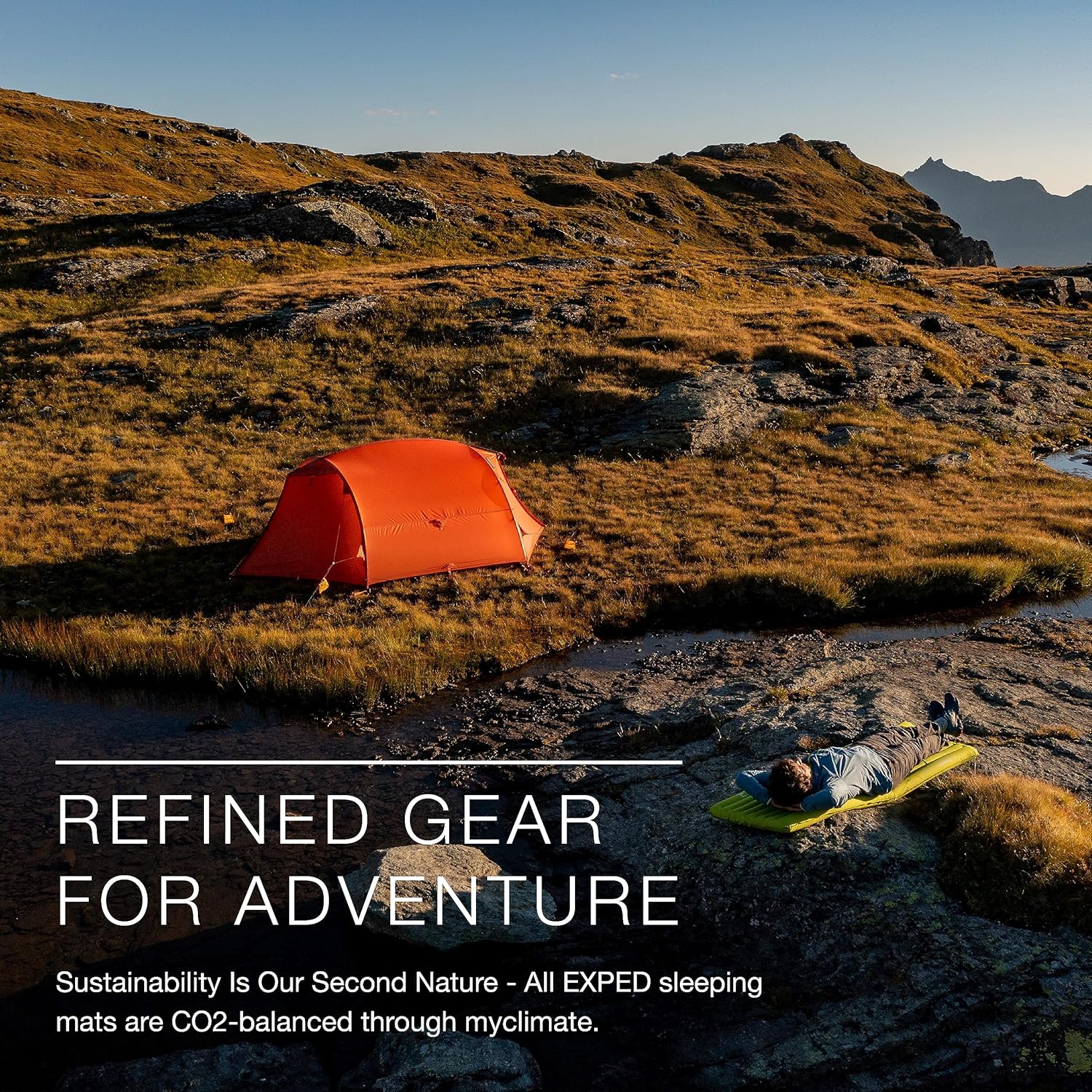 Exped Ultra 3R insulated trekking sleeping mat used during mountain camping