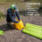 Exped Ultra 3R sleeping mat packed size with pump bag for backpacking
