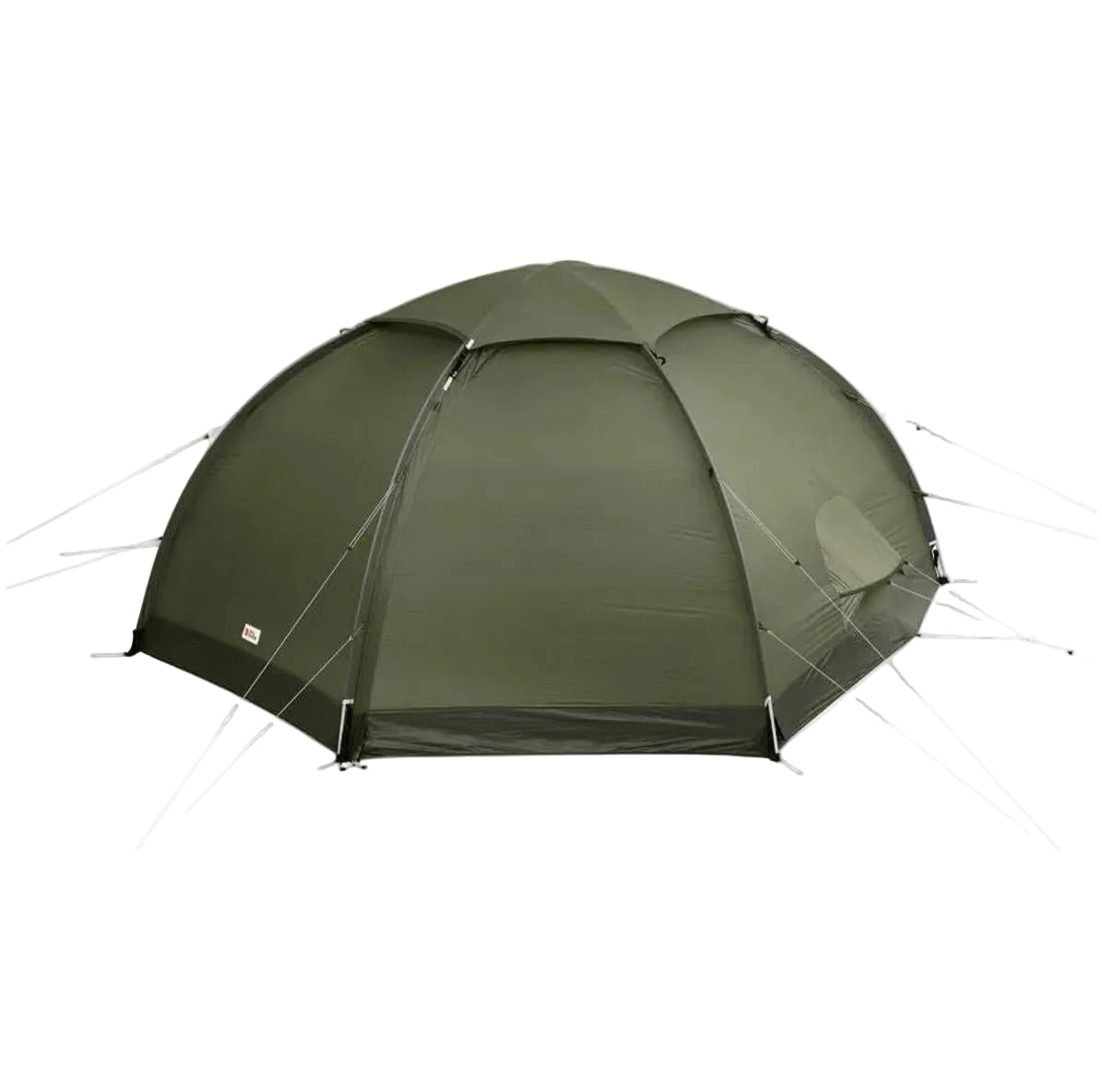 Fjallraven 53503 3 person dome camping tent in green isolated on white background