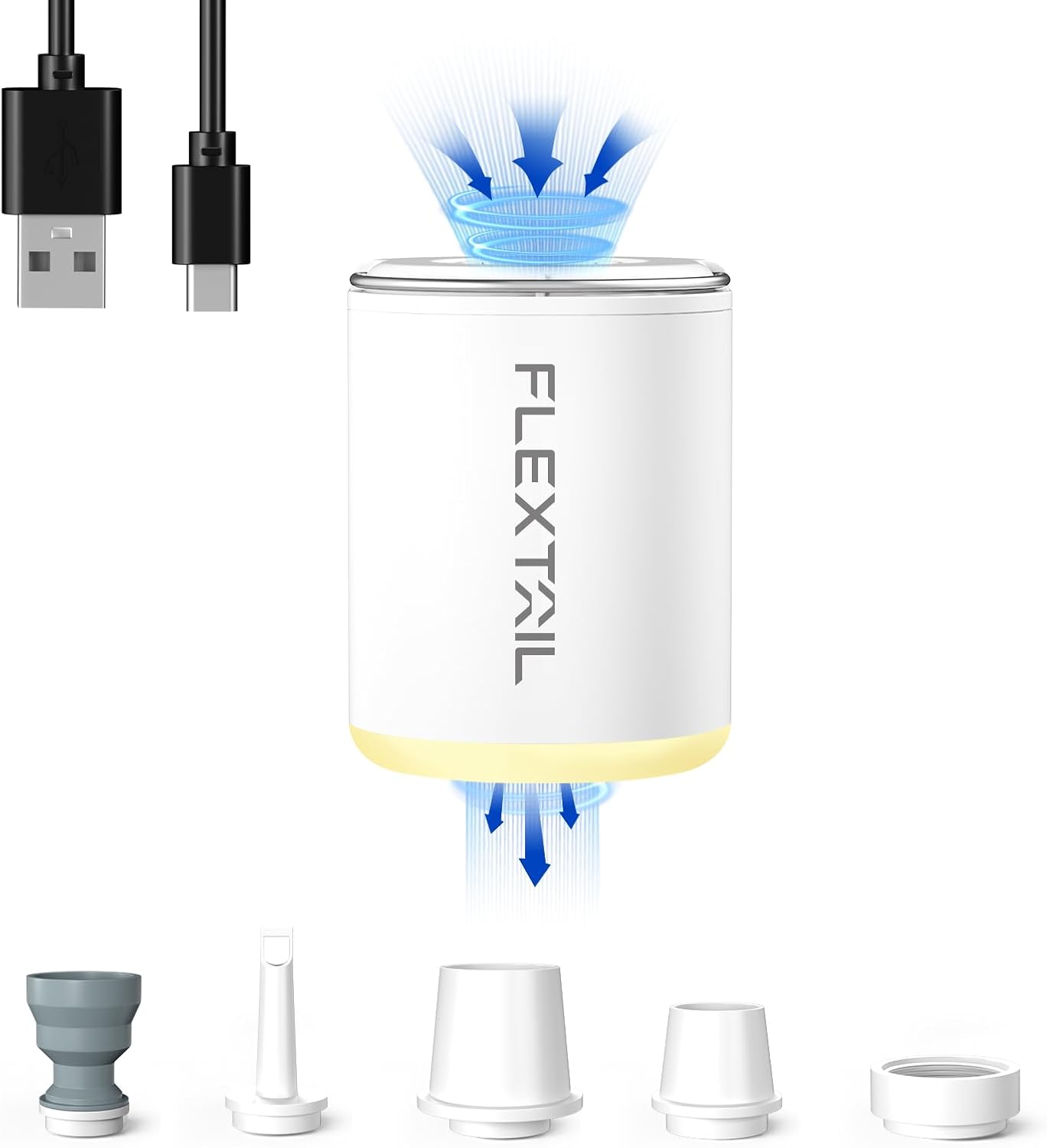 Flextail Tiny Pump 2 camping air pump nozzle adapters for sleeping pads and inflatables