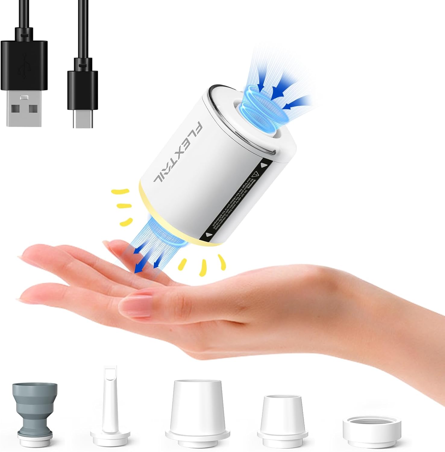 Flextail Tiny Pump 2 one touch operation mini air pump for fast sleeping pad inflation