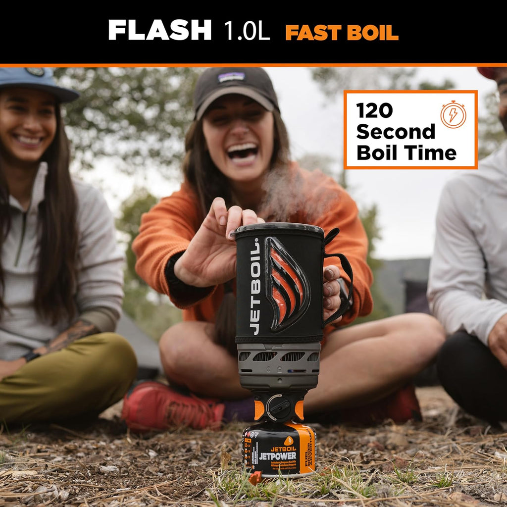 jetboil flash stove one step auto ignition camping stove system