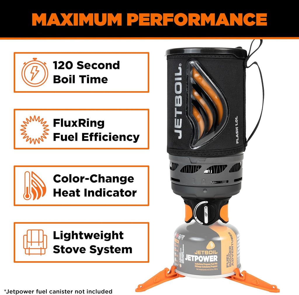 jetboil flash backpacking stove maximum performance camping cooking system