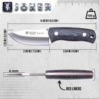 Joker Hedgehog TS1 survival knife specifications and dimensions overview
