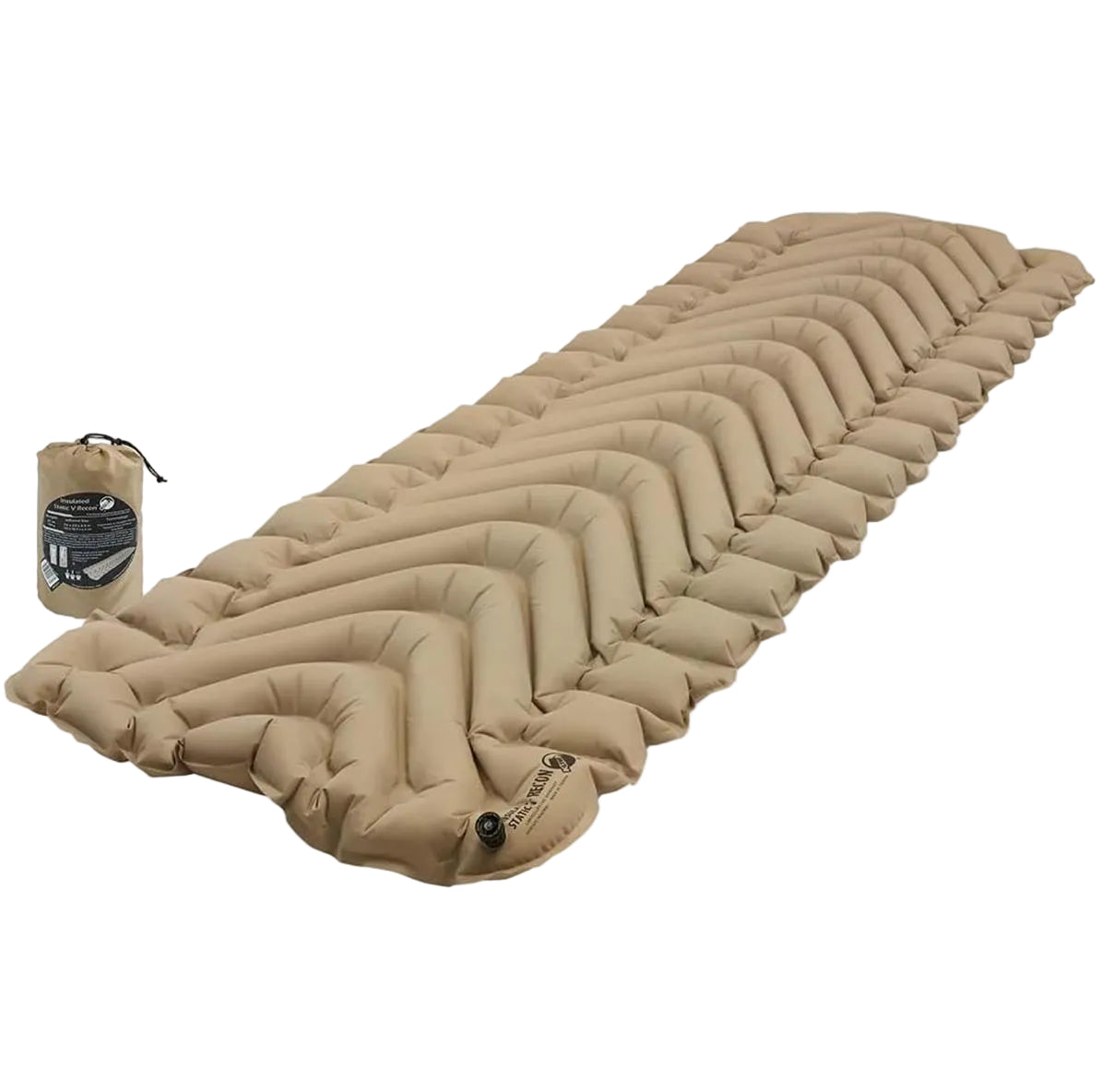 Klymit Insulated Static V Sleeping Pad – Lightweight 4 Season Camping Mat