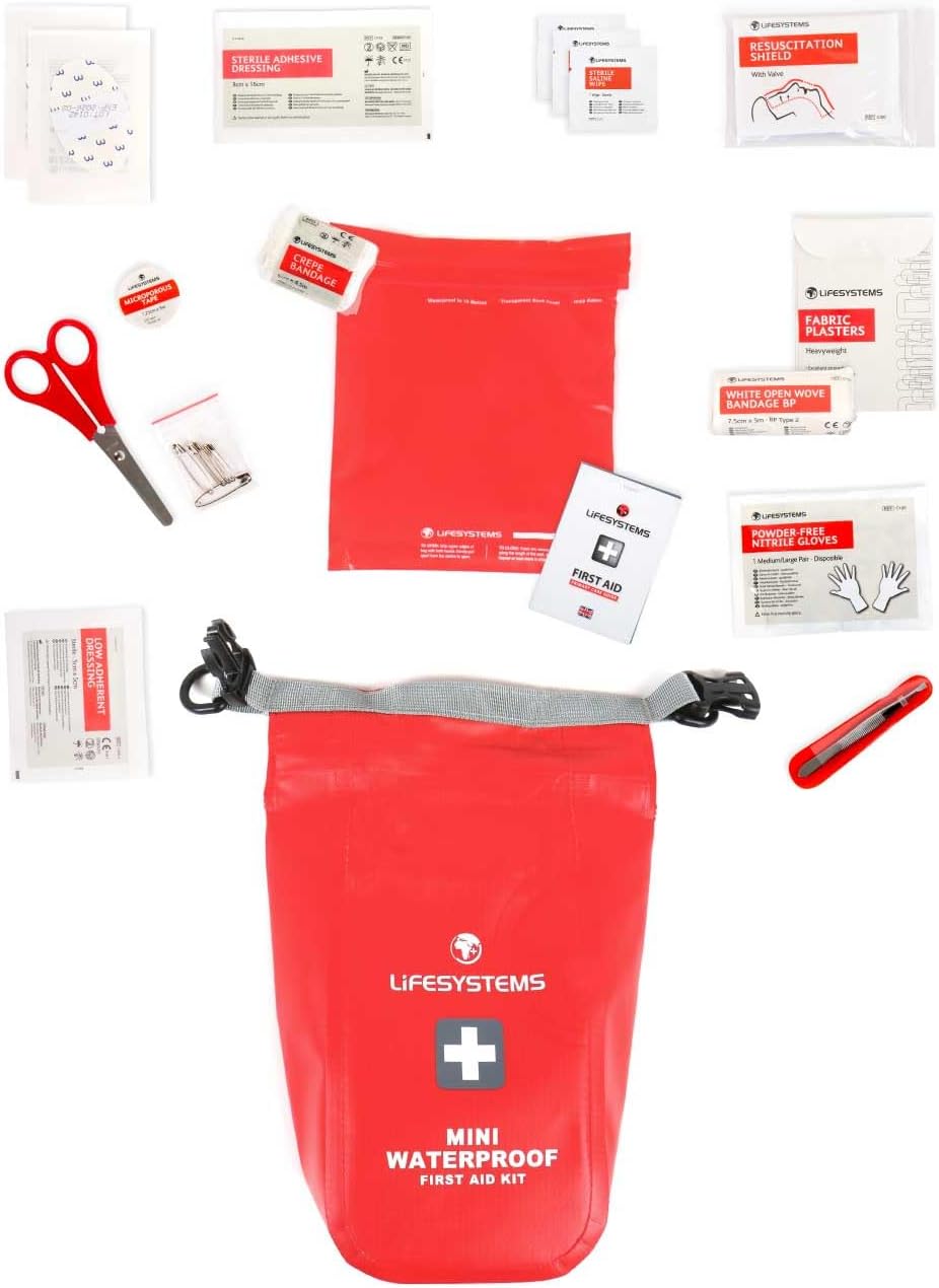 Lifesystems Mini Waterproof First Aid Kit – Compact Outdoor Emergency Kit