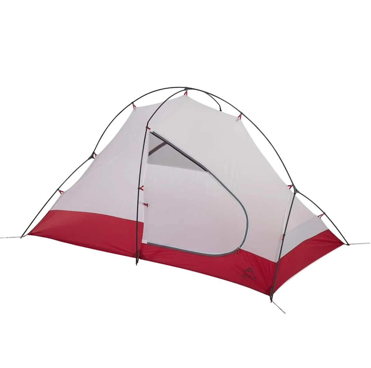 MSR Access 2 4 season tent interior view showing pole structure and mesh panels