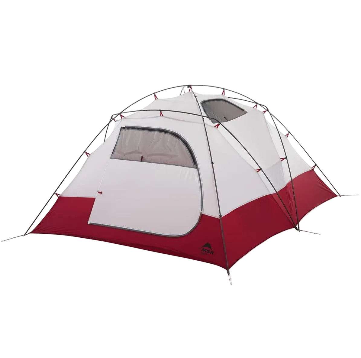 MSR Remote 3 4 season expedition tent interior showing pole structure and vestibule layout
