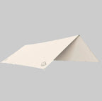 Nordisk Kari 20 technical cotton tarp 20 square metre camping shelter in sand colour isolated on white background