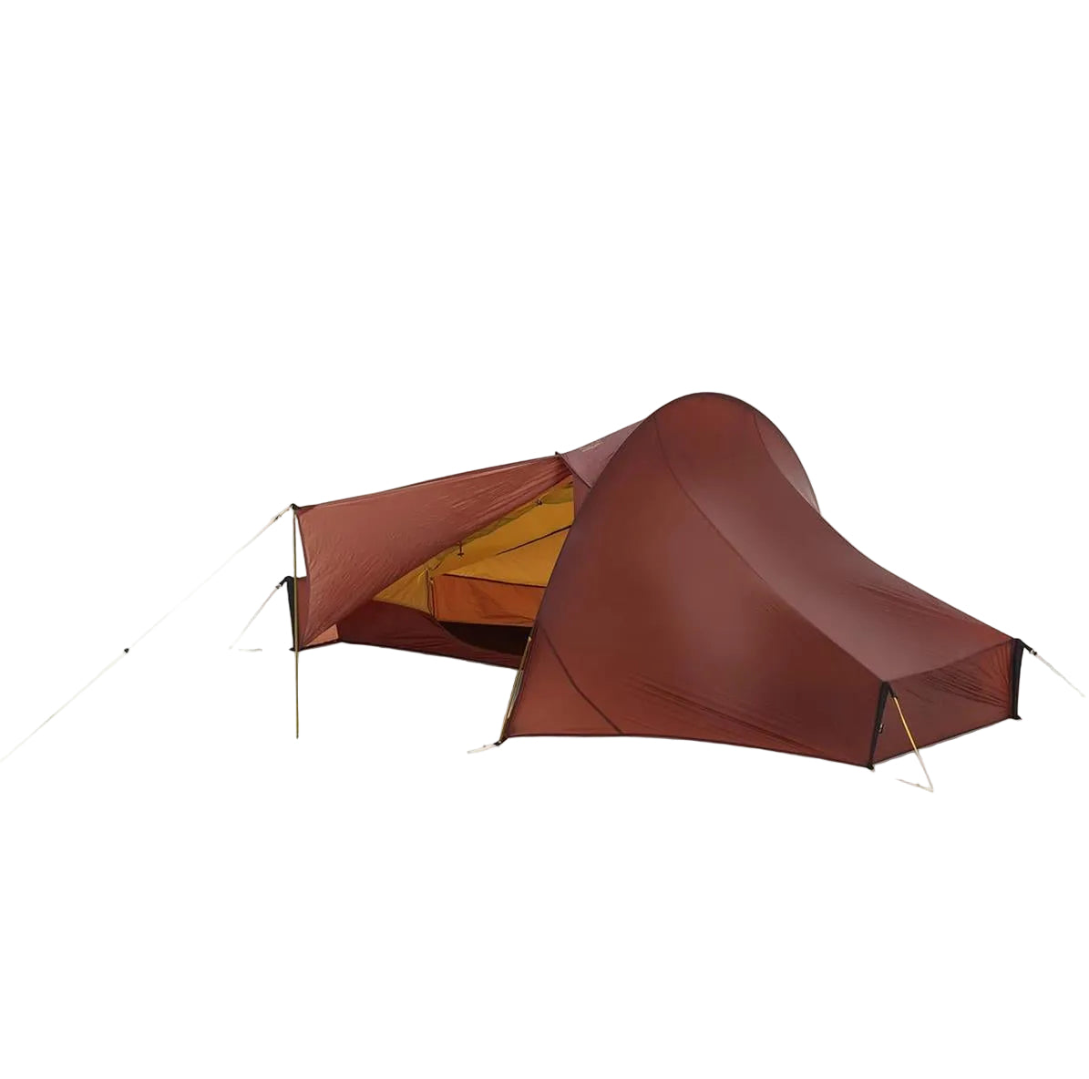 Nordisk Telemark 1 LW ultralight 1 person backpacking tent in red isolated on white background