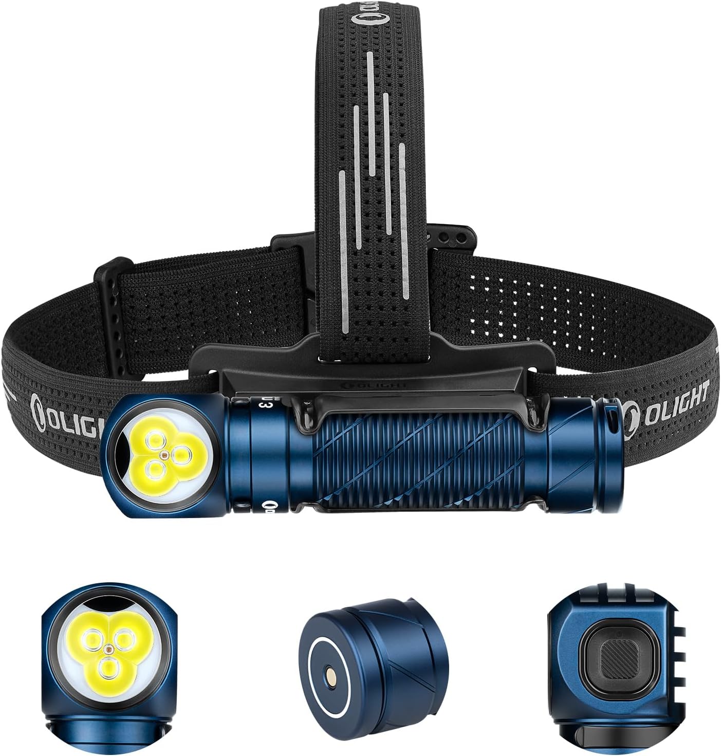 OLIGHT Perun 3 rechargeable headtorch in blue colour option
