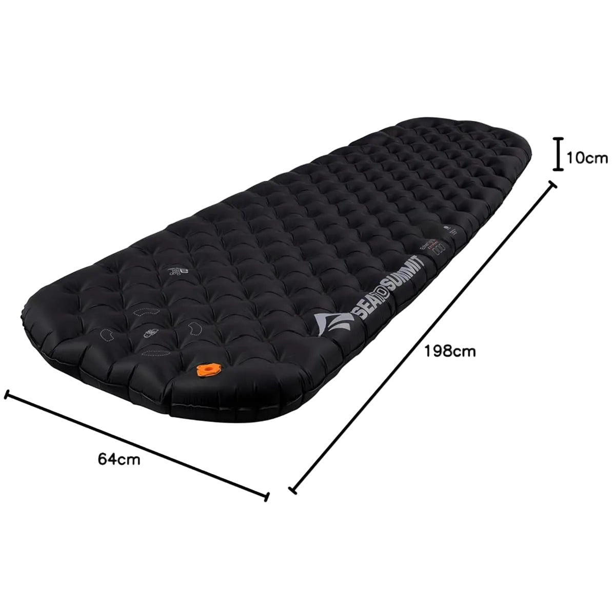 Top view of Sea to Summit Ether Light XT Extreme insulated inflatable sleeping pad