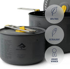 sea to summit frontier pot removable click safe handle locking mechanism detail