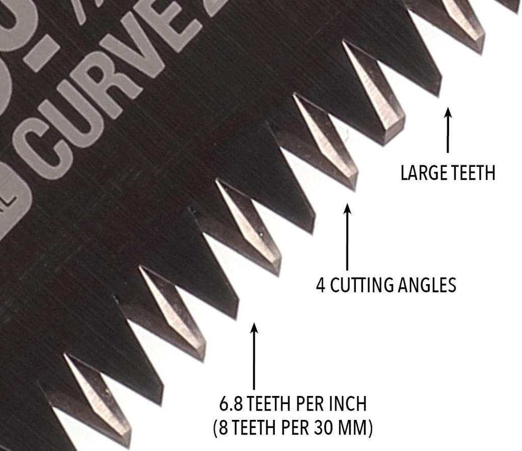 Silky Gomboy Curve 240 curved saw blade tooth pattern for efficient cutting
