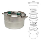 stanley base camp cook set full kit with plates bowls utensils and pot system