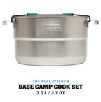 stanley adventure cook set pot side view showing durable stainless steel construction 3.5 litre