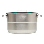 stanley adventure cook set pot side view showing durable stainless steel construction