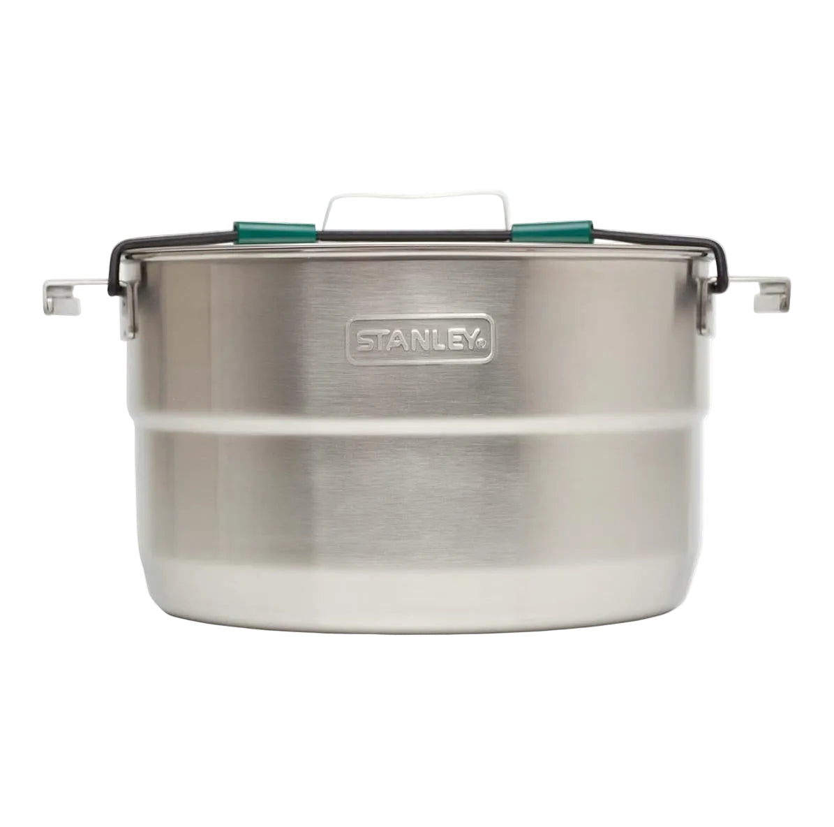 stanley adventure cook set pot side view showing durable stainless steel construction