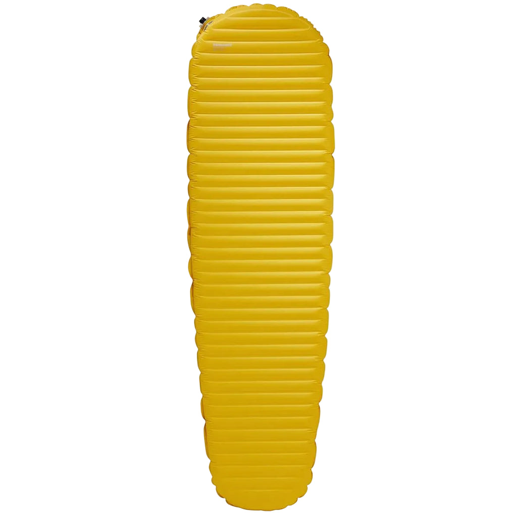 Side profile of Therm-a-Rest NeoAir XLite NXT ultralight sleeping pad showing thickness and baffle design