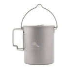 toaks titanium 750ml camping pot with bail handle ultralight backpacking cook pot