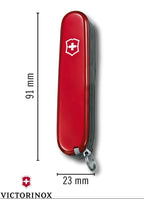 Victorinox Ranger Swiss knife size and dimensions shown with blade open
