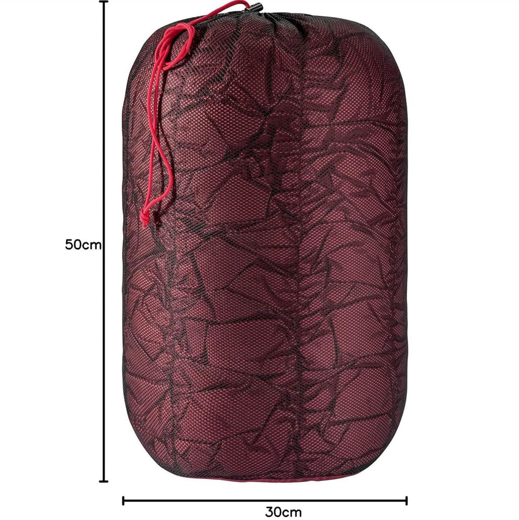 Y by Nordisk Oscar -10°C mummy sleeping bag size and dimension diagram