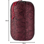 Y by Nordisk Oscar -10°C mummy sleeping bag size and dimension diagram